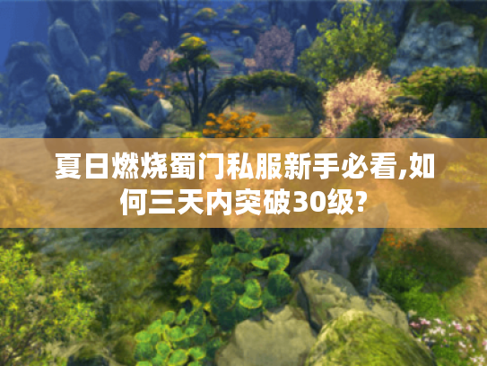 夏日燃烧蜀门私服新手必看,如何三天内突破30级? 夏日燃烧蜀门私服新手必看,如何三天内突破30级?