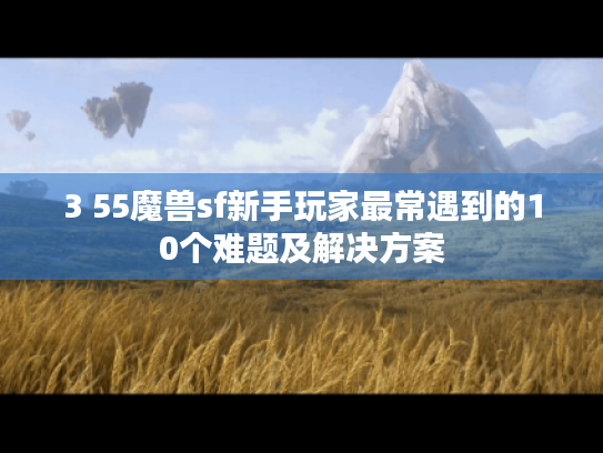 3 55魔兽sf新手玩家最常遇到的10个难题及解决方案