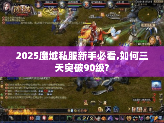 2025魔域私服新手必看,如何三天突破90级?