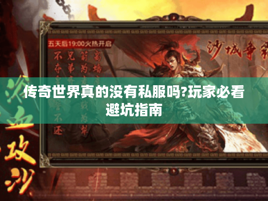传奇世界真的没有私服吗?玩家必看避坑指南