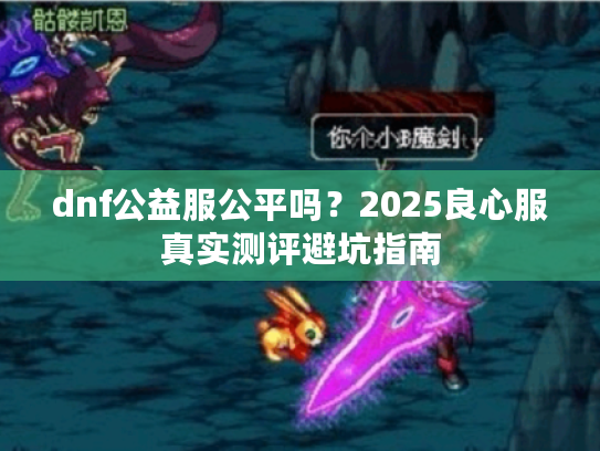dnf公益服公平吗？2025良心服真实测评避坑指南