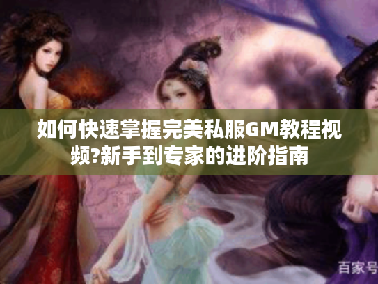 如何快速掌握完美私服GM教程视频?新手到专家的进阶指南