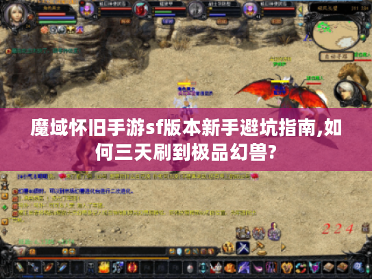 魔域怀旧手游sf版本新手避坑指南,如何三天刷到极品幻兽?