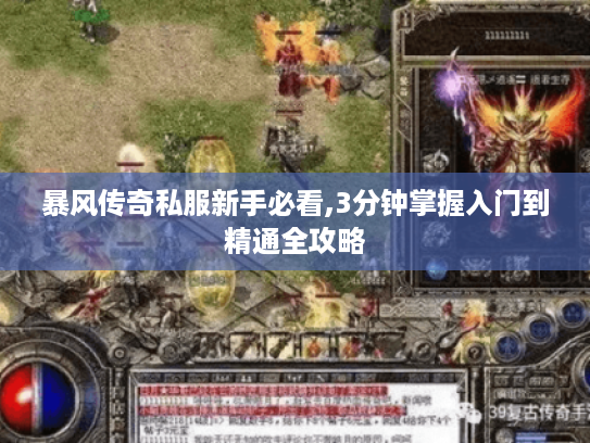 暴风传奇私服新手必看,3分钟掌握入门到精通全攻略