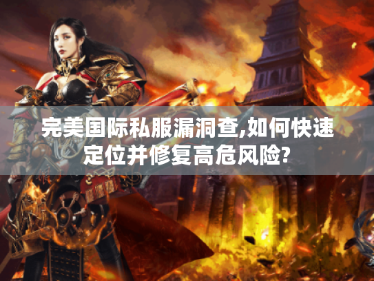 完美国际私服漏洞查,如何快速定位并修复高危风险?