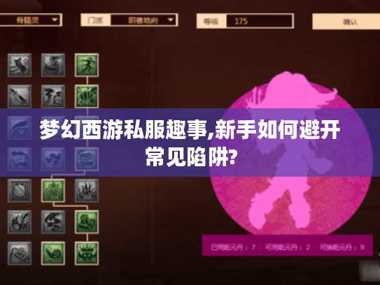 梦幻西游私服趣事,新手如何避开常见陷阱?