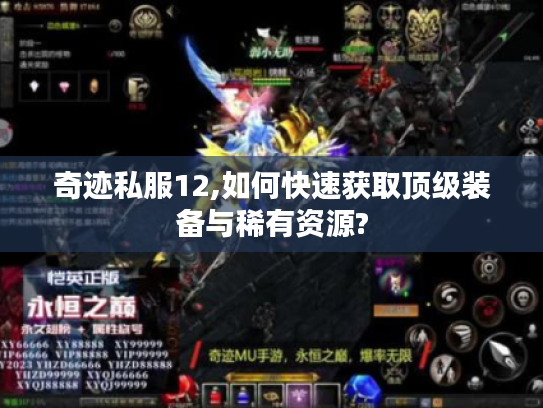 奇迹私服12,如何快速获取顶级装备与稀有资源?