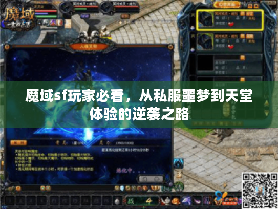 魔域sf玩家必看，从私服噩梦到天堂体验的逆袭之路