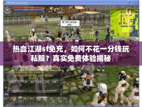 热血江湖sf免充，如何不花一分钱玩私服？真实免费体验揭秘