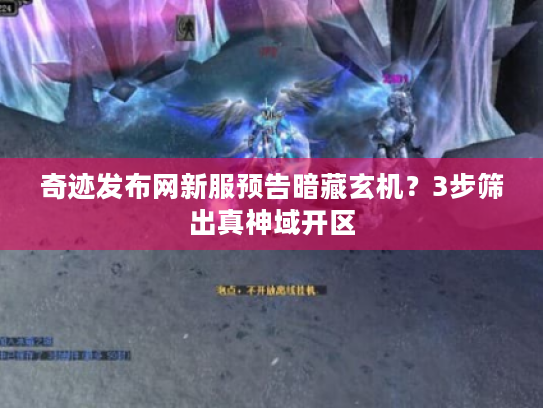 奇迹发布网新服预告暗藏玄机？3步筛出真神域开区