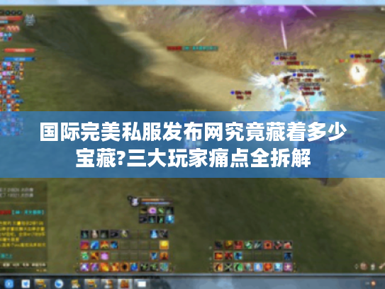 国际完美私服发布网究竟藏着多少宝藏?三大玩家痛点全拆解