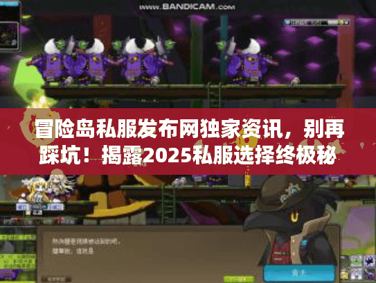 冒险岛私服发布网独家资讯，别再踩坑！揭露2025私服选择终极秘籍