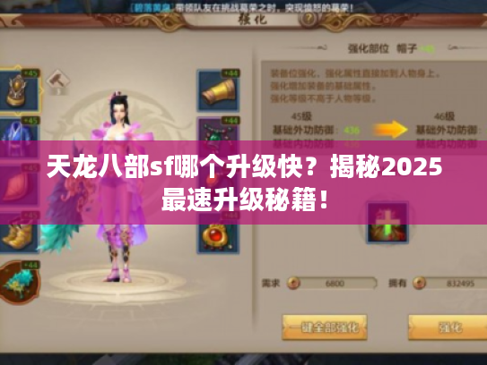 天龙八部sf哪个升级快？揭秘2025最速升级秘籍！