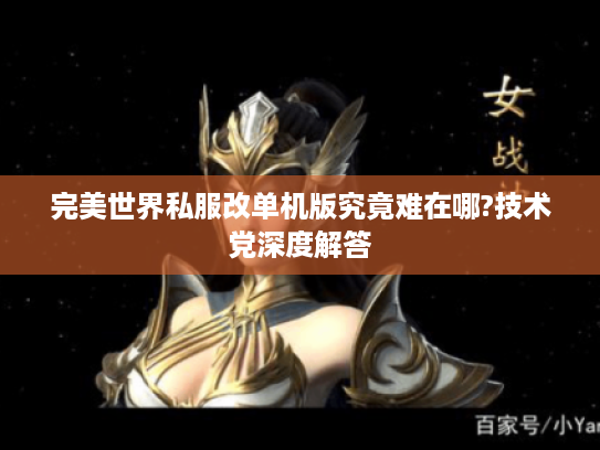 完美世界私服改单机版究竟难在哪?技术党深度解答