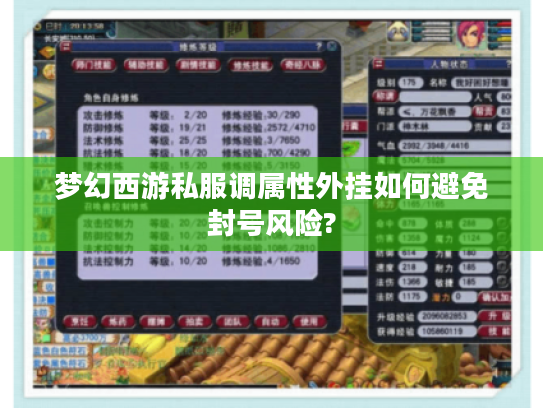 梦幻西游私服调属性外挂如何避免封号风险?