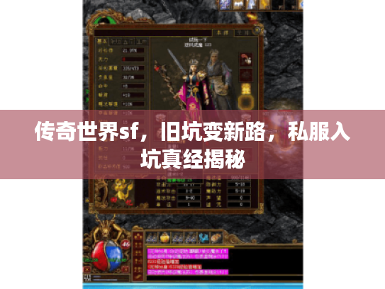 传奇世界sf，旧坑变新路，私服入坑真经揭秘