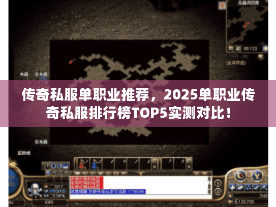 传奇私服单职业推荐，2025单职业传奇私服排行榜TOP5实测对比！