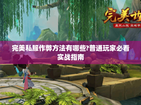 完美私服作弊方法有哪些?普通玩家必看实战指南