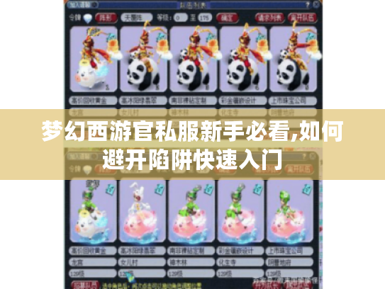 梦幻西游官私服新手必看,如何避开陷阱快速入门