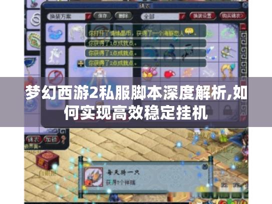 梦幻西游2私服脚本深度解析,如何实现高效稳定挂机 梦幻西游2私服脚本深度解析,如何实现高效稳定挂机