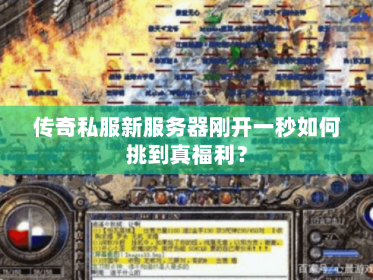 传奇私服新服务器刚开一秒如何挑到真福利？