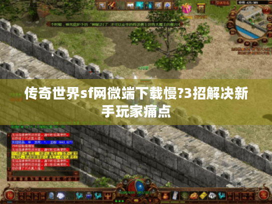 传奇世界sf网微端下载慢?3招解决新手玩家痛点