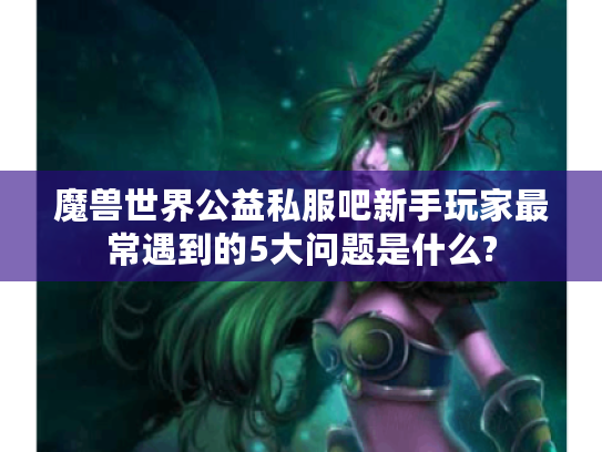 魔兽世界公益私服吧新手玩家最常遇到的5大问题是什么?