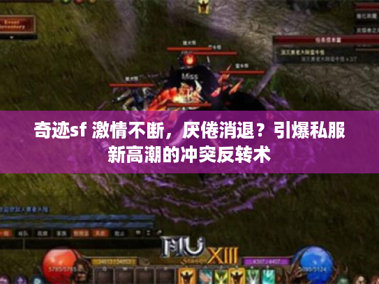 奇迹sf 激情不断，厌倦消退？引爆私服新高潮的冲突反转术