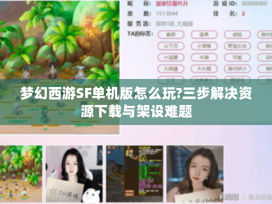 梦幻西游SF单机版怎么玩?三步解决资源下载与架设难题