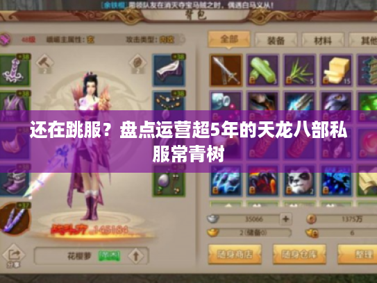 还在跳服？盘点运营超5年的天龙八部私服常青树