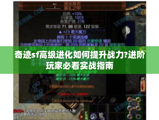 奇迹sf高级进化如何提升战力?进阶玩家必看实战指南