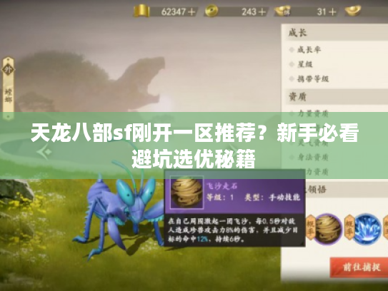 天龙八部sf刚开一区推荐？新手必看避坑选优秘籍