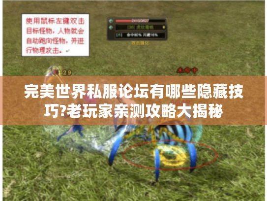 完美世界私服论坛有哪些隐藏技巧?老玩家亲测攻略大揭秘