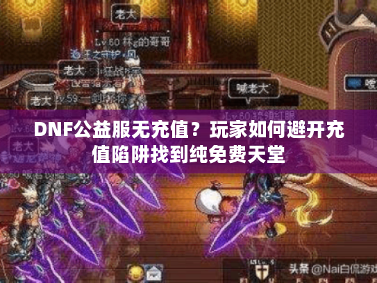DNF公益服无充值？玩家如何避开充值陷阱找到纯免费天堂