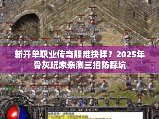 新开单职业传奇服难抉择？2025年骨灰玩家亲测三招防踩坑
