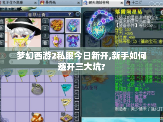 梦幻西游2私服今日新开,新手如何避开三大坑?