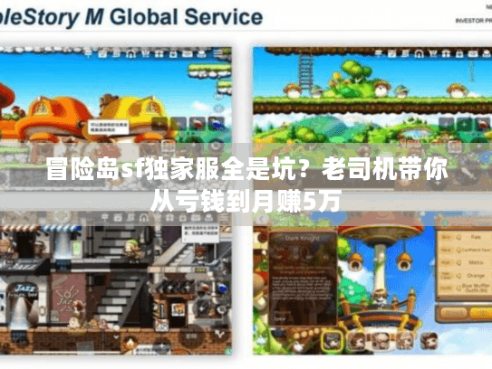 冒险岛sf独家服全是坑？老司机带你从亏钱到月赚5万