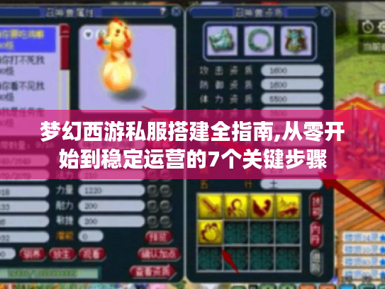 梦幻西游私服搭建全指南,从零开始到稳定运营的7个关键步骤