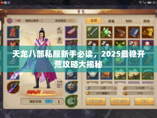 天龙八部私服新手必读，2025最稳开荒攻略大揭秘