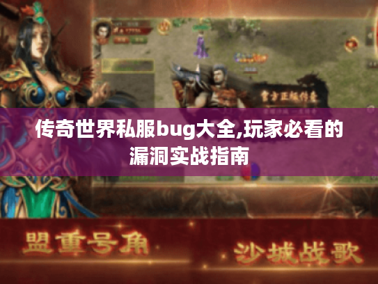 传奇世界私服bug大全,玩家必看的漏洞实战指南