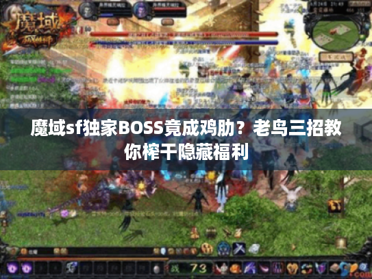 魔域sf独家BOSS竟成鸡肋？老鸟三招教你榨干隐藏福利