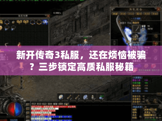 新开传奇3私服，还在烦恼被骗？三步锁定高质私服秘籍
