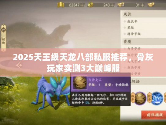 2025天王级天龙八部私服推荐，骨灰玩家实测3大巅峰服