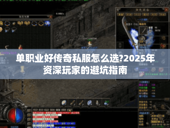 单职业好传奇私服怎么选?2025年资深玩家的避坑指南