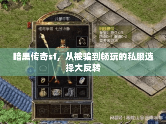 暗黑传奇sf，从被骗到畅玩的私服选择大反转