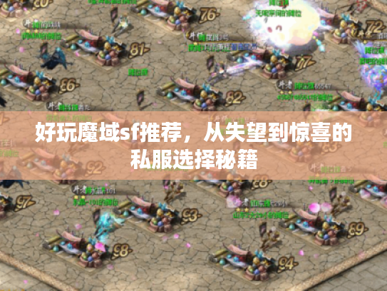 好玩魔域sf推荐，从失望到惊喜的私服选择秘籍