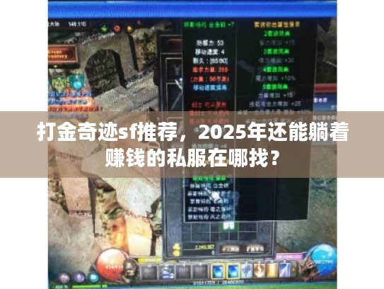 打金奇迹sf推荐，2025年还能躺着赚钱的私服在哪找？