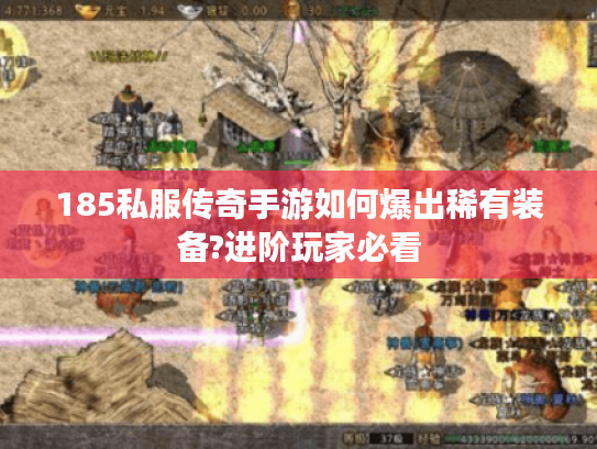 185私服传奇手游如何爆出稀有装备?进阶玩家必看