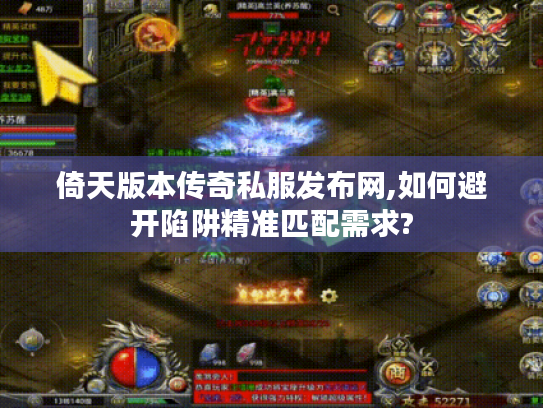 倚天版本传奇私服发布网,如何避开陷阱精准匹配需求?