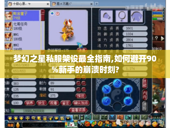 梦幻之星私服架设最全指南,如何避开90%新手的崩溃时刻?